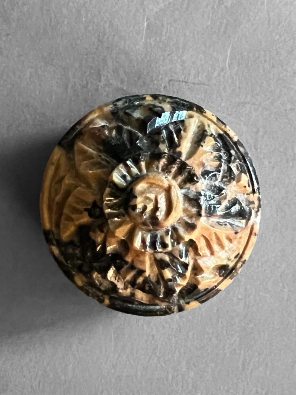 Black & Brown Stone Ring Box